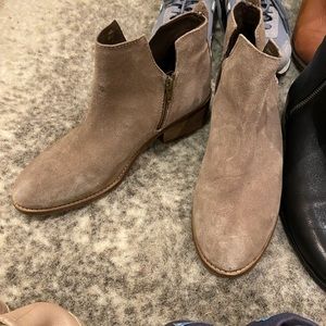 Diba True Taupe booties